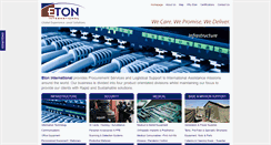 Desktop Screenshot of etoninternational.com